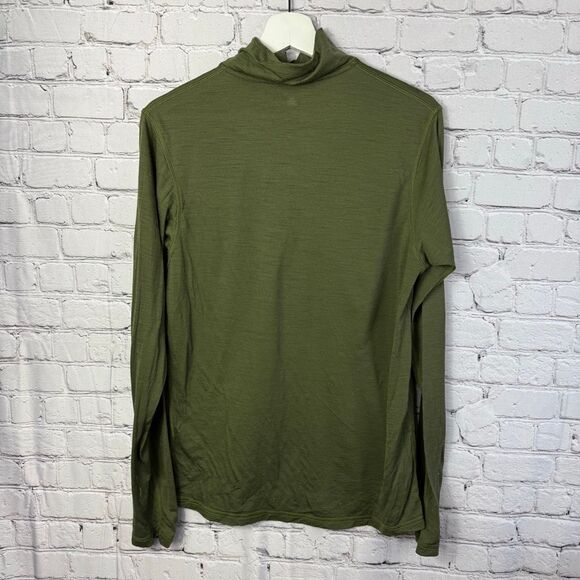 Smartwool Men's Classic 1/4 Zip Baselayer Size Medium Forest Green - Picture 7 of 11